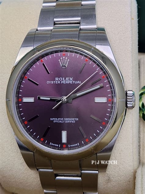 rolex 114300, 39mm, grape and grey dial jf (now arf, service is recommended)|jf vs arf rolex.